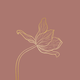 Art deco tulp roest