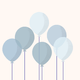 Ballonnen baby blauw