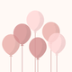 Ballonnen baby roze