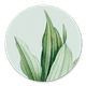 Sluitzegel groen bladeren