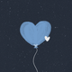 hartjes ballonnen blauw zilver