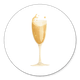 Sluitzegel champagne glas