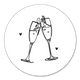 Sluitzegel champagne lijntekening