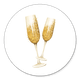 Sluitzegel champagneglazen goud