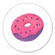 Sluitzegel donut roze paars