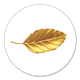 Sluitzegel blaadje goud