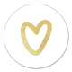 Sluitzegel hartje goud doodle