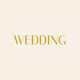 Klassieke typografie wedding goud