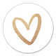 Sluitzegel hartje goud vorm
