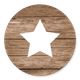 Sluitzegel hout ster