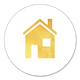 Sluitzegel huisje goud