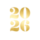 Sierlijk 2026 goud wit