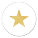 Sluitzegel kerst ster goud