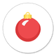 Sluitzegel baard kerstbal