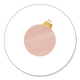 Sluitzegel kerstbal roze