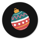 Sluitzegel kerstbal vrolijk