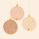 Trendy kerstballen roze