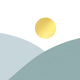 Landschap zon jongen