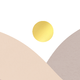 Landschap zon meisje