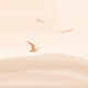 Licht beige waterverf met vogels