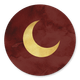 Sluitzegel maan goud rood