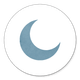 Sluitzegel maan blauw