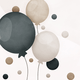 Ballonnen en confetti man