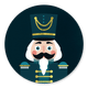 Sluitzegel notenkraker blauw