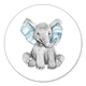 Sluitzegel olifant verf blauw