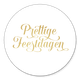 Sluitzegel prettige feestdagen goud