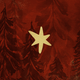 Kerstbomen en ster rood
