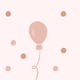 Ballonetje en confetti roze