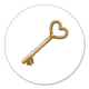 Sluitzegel sleutel goud