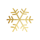 Sluitzegel sneeuwvlok goud 2