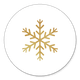 Sluitzegel sneeuwvlokje goud