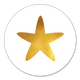 Sluitzegel ster goud