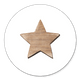 Sluitzegel ster hout