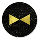 Sluitzegel goud strikje zwart