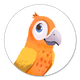 Sluitzegel tropisch vogeltje