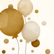 Ballonnen en confetti vrouw