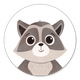 Sluitzegel wasbeer cute