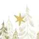 Kerstbomen en ster wit