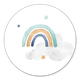 Sluitzegel wolk regenboog