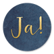 Blauw met gouden Ja