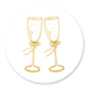 Champagneglazen goud