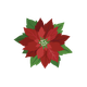sluitzegel kerstster wit
