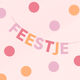 Feestje slinger roze