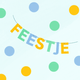 Feestje slinger blauw