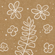 Witte bloemen kraft