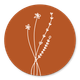Geboorte minimalistisch met bloem